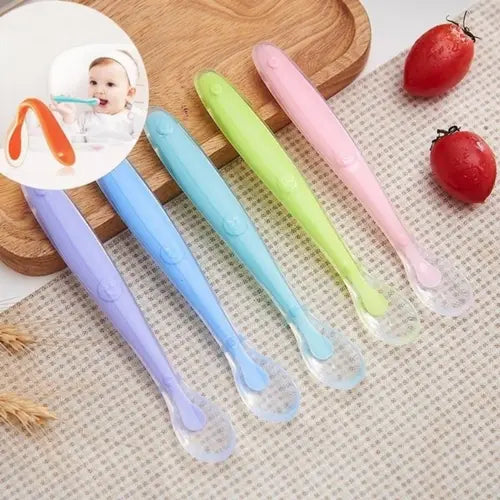Baby 2Pc Silicon Spoon