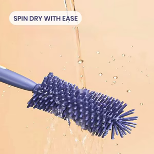 3 in 1 Baby Blue Silicone Feeder Cleaner