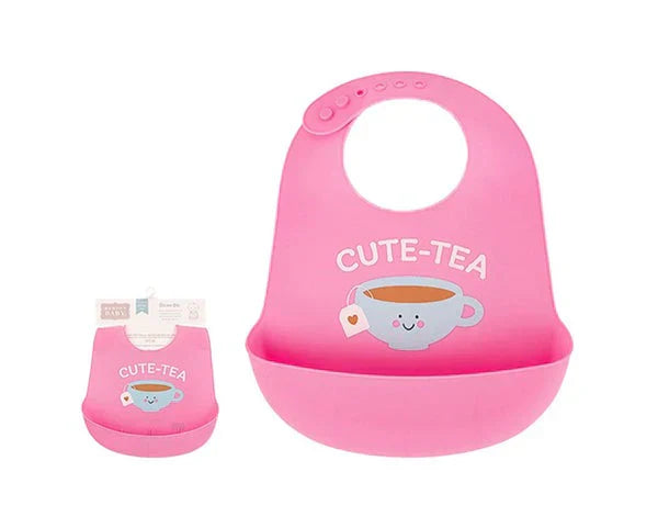 Cute Tea Baby Comfortable Silicone Bib
