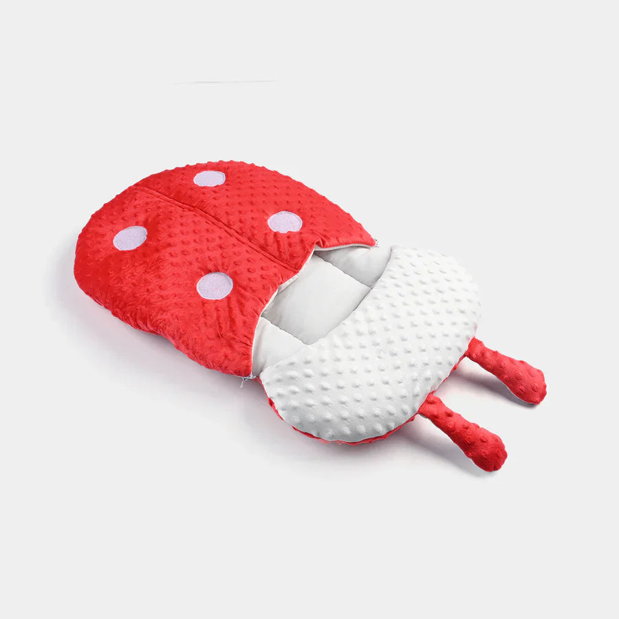 Adorable Red Minky Carry Nest for Babies