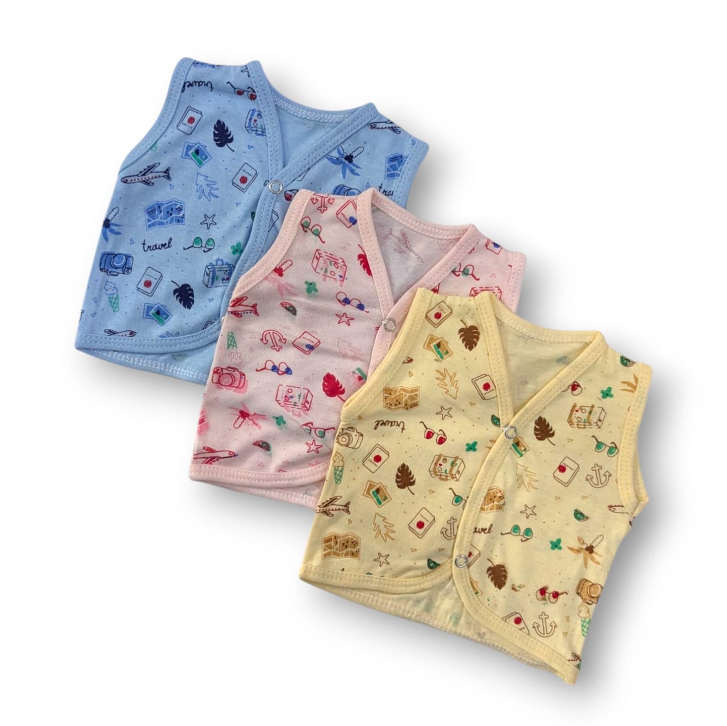 Multicolor Newborn sleeveless vest