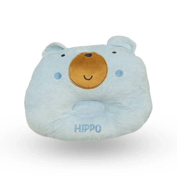 Hippo light Blue Bear Soft Head Pillow