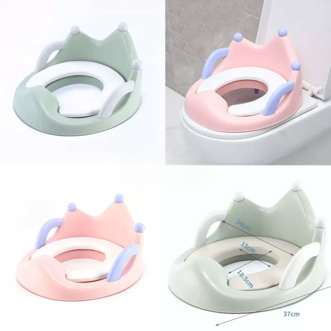 Crown shaped kids toilet seat