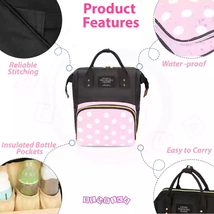 Flower multicolor Diaper Bag