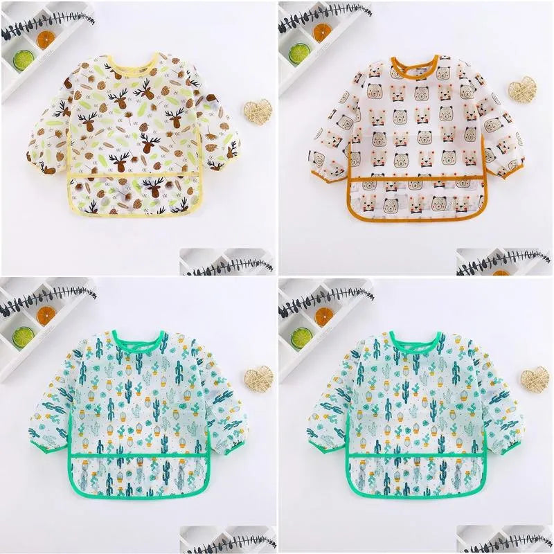 Baby full size silicon waterproof apron Bibs