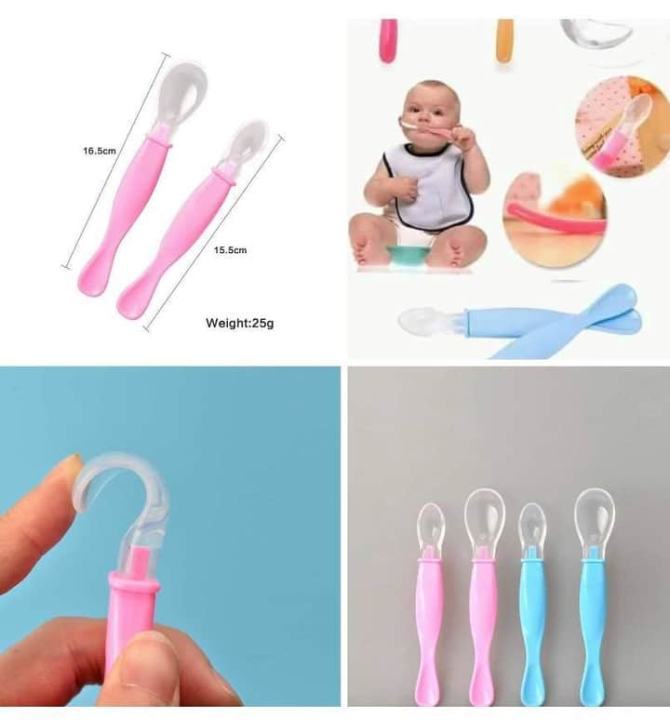 Baby 2Pc Silicon Spoon