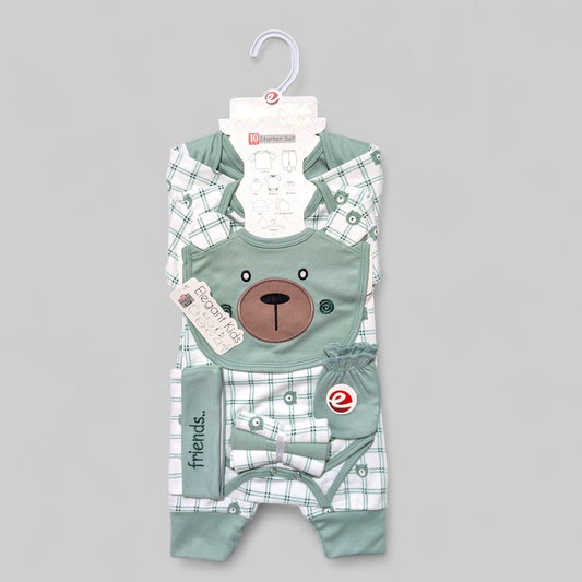 Newborn 10 pc Bear Baby Starter Set