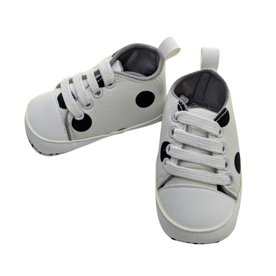 Bold Polka Soft-Sole Baby Shoes