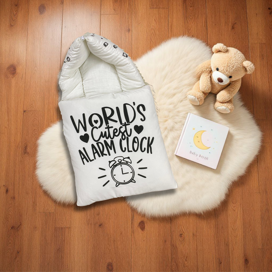 World's Cutest Alarm Clock Baby Carry Nest | Soft Cotton for Ultimate Comfort