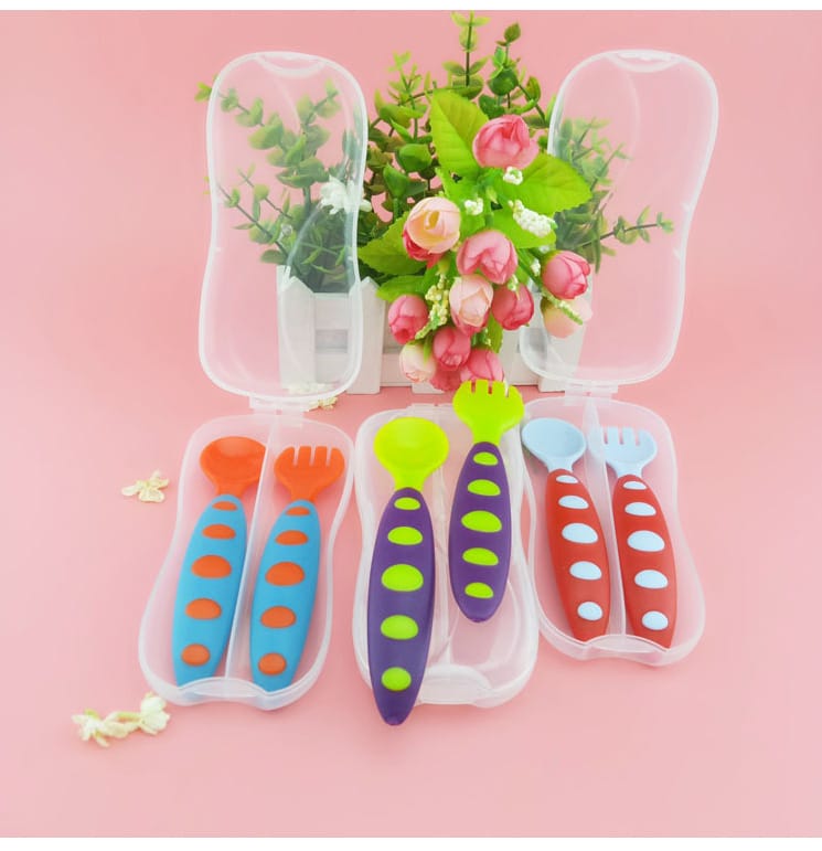 Baby Multicolor Fork & Spoon Set