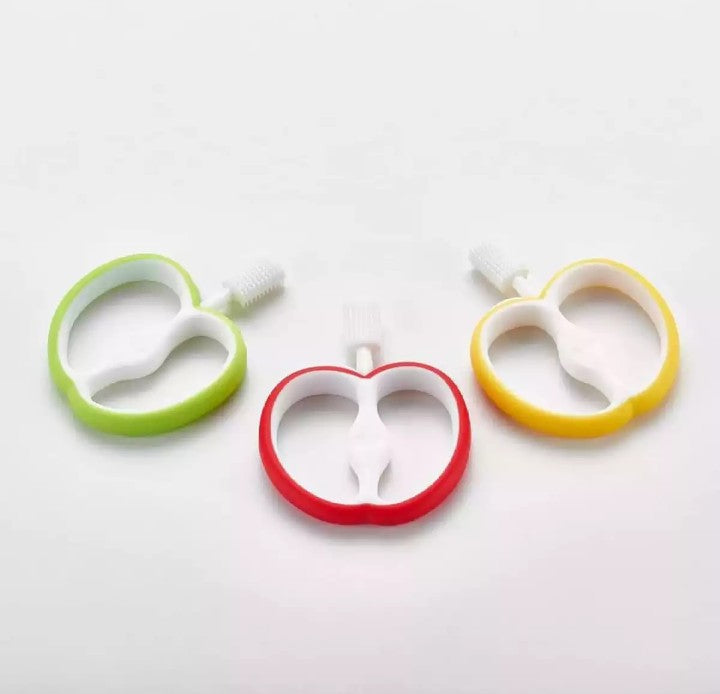 Baby Apple Silicone teether brush