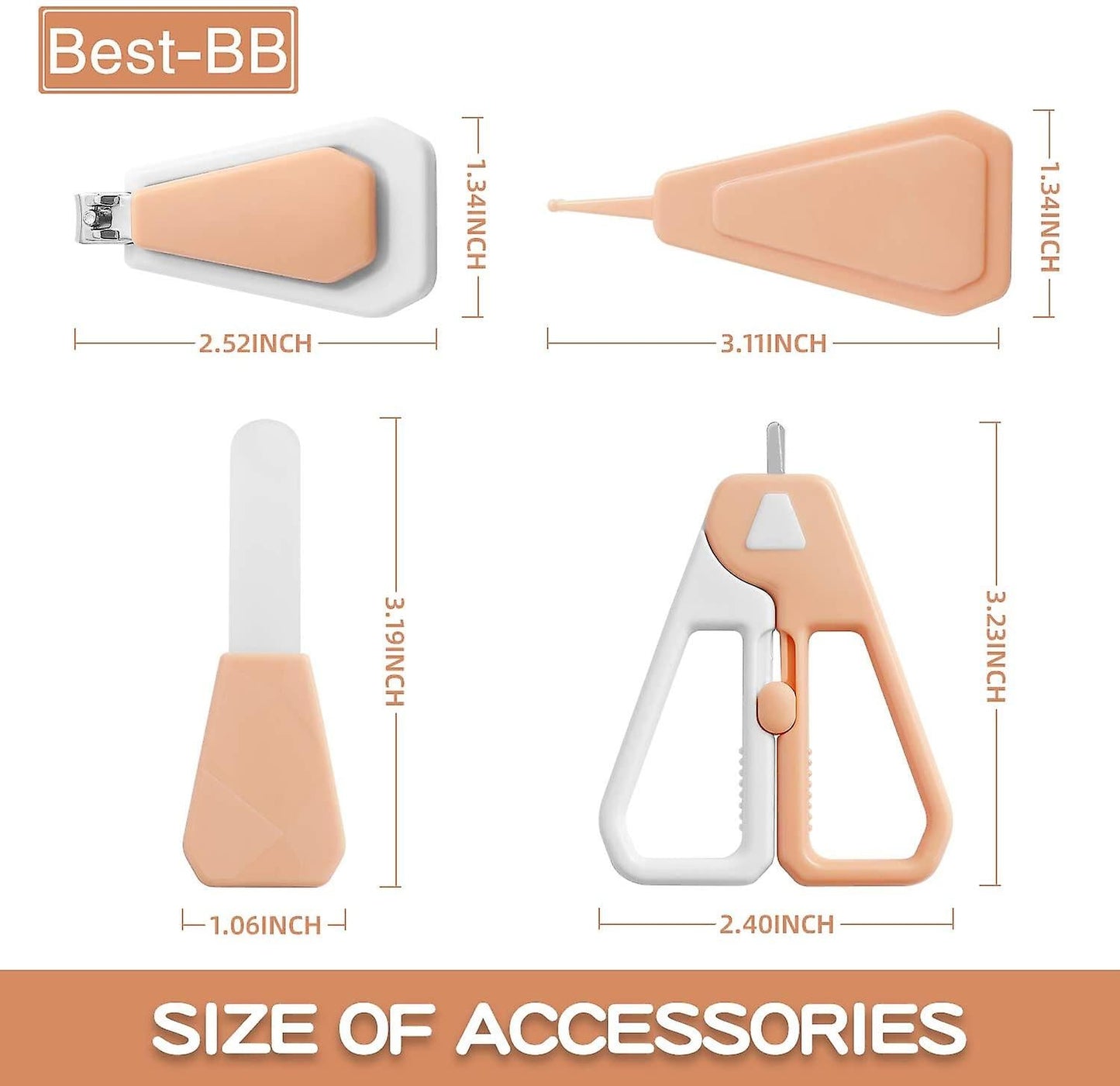 4 Pc Infant Nail cutter set