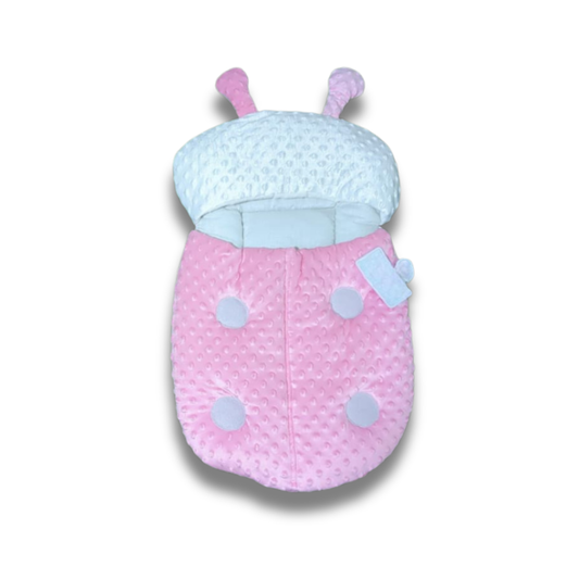 Adorable Pink Minky Carry Nest for Babies