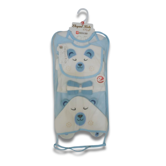 Newborn 10-Pc Bear Blue Fleece Starter Set