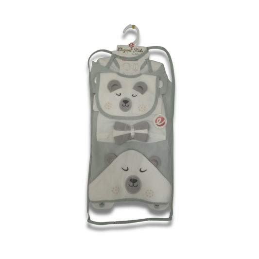 Newborn 10-Pc Bear Grey Fleece Starter Set