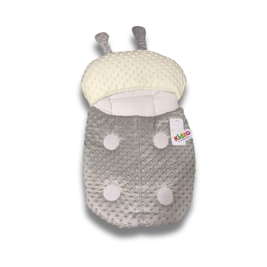 Adorable Grey Minky Carry Nest for Babies