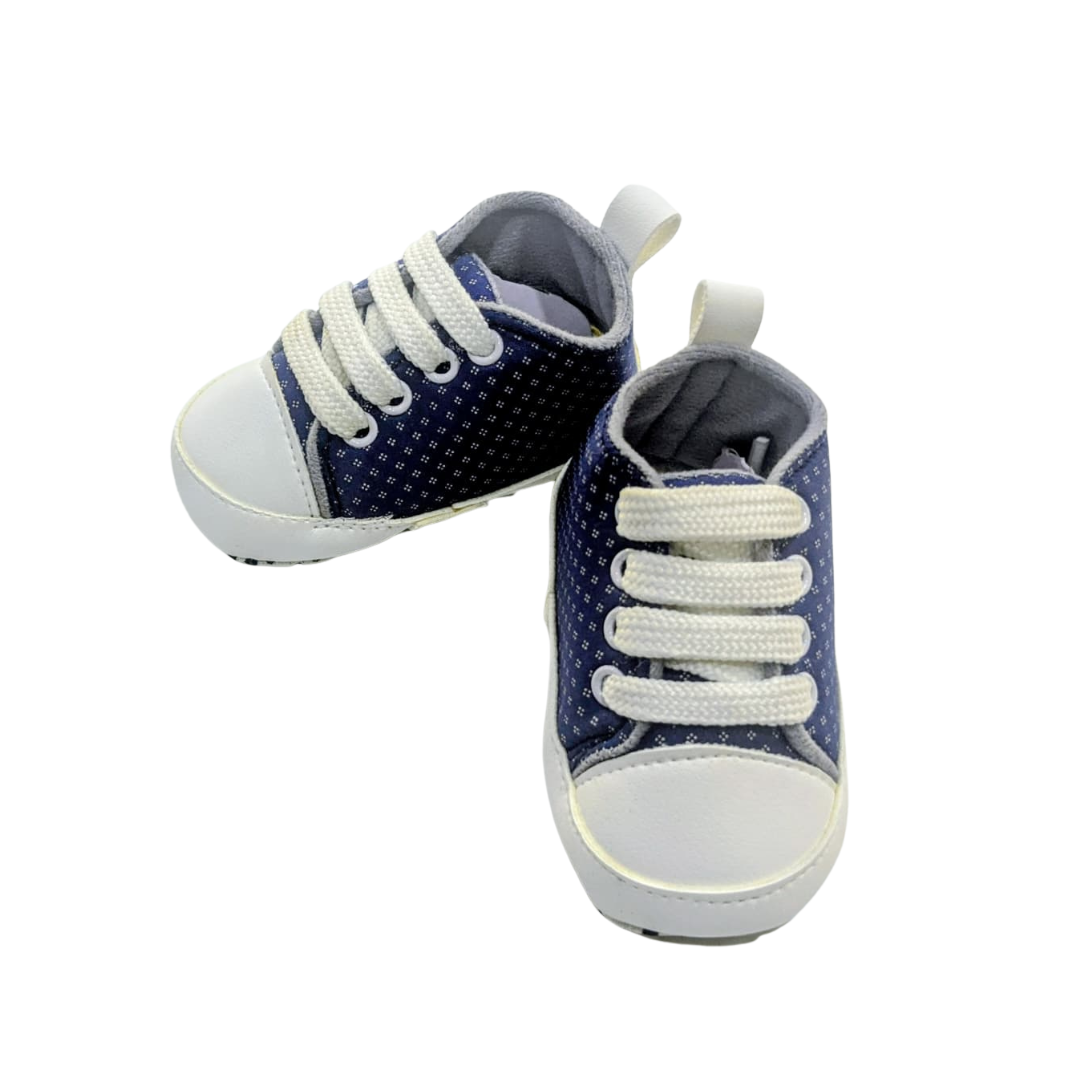 Chic Dot Canvas Baby Shoes for Newborns