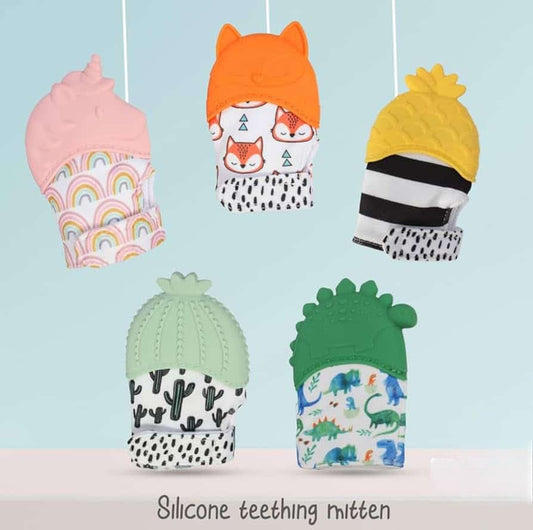 infant silicon teething glove