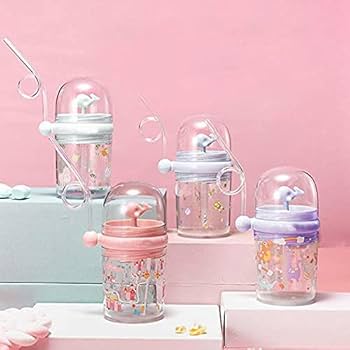 Kids whale water drinking Cup with Straw 260ml
