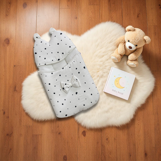 Dot Print Baby Carry Nest |Soft, Breathable & Travel-Friendly