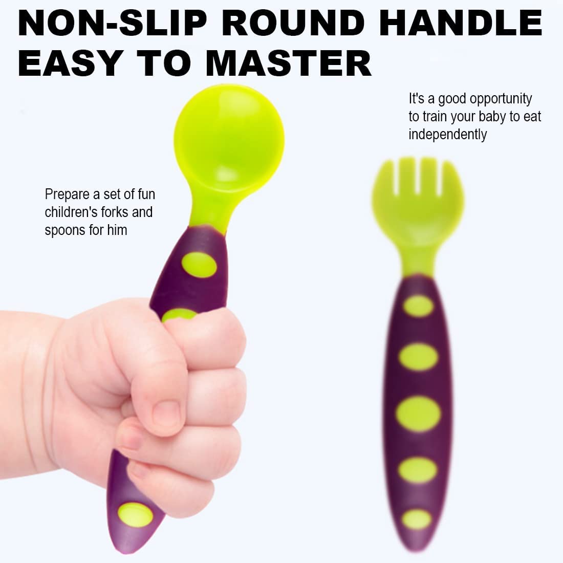 Baby Multicolor Fork & Spoon Set