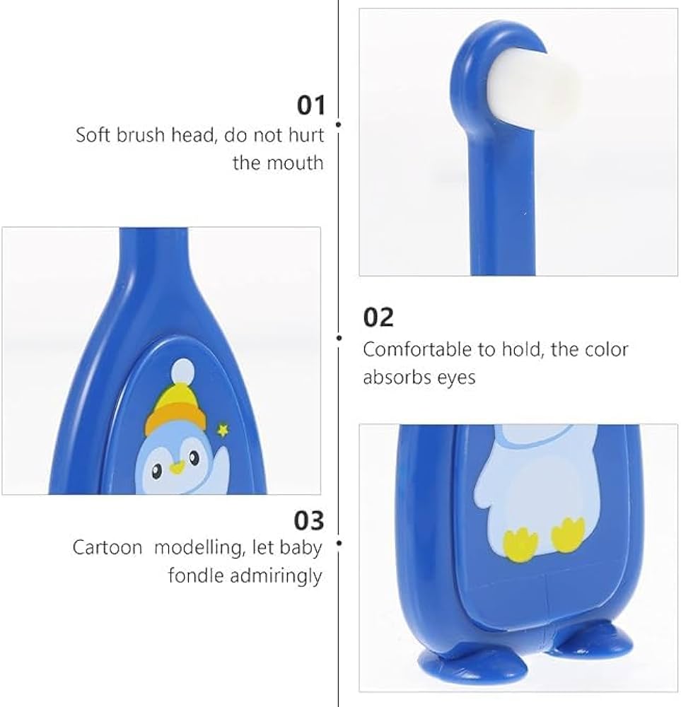 Kids Penguin Shaped Toothbrush