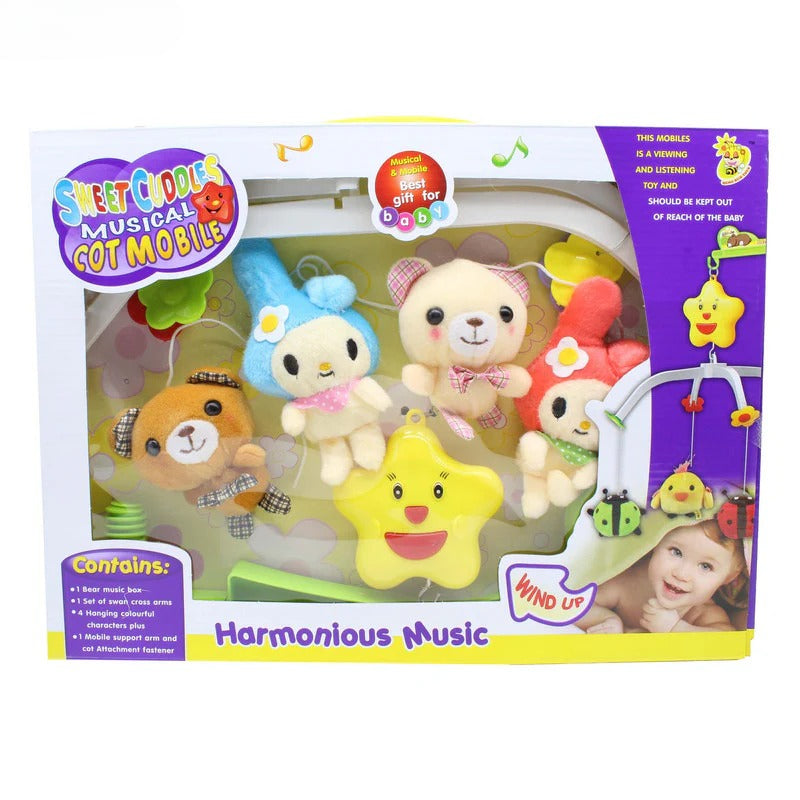 Musical Baby Cot Mobile Hanging Rattles Toy