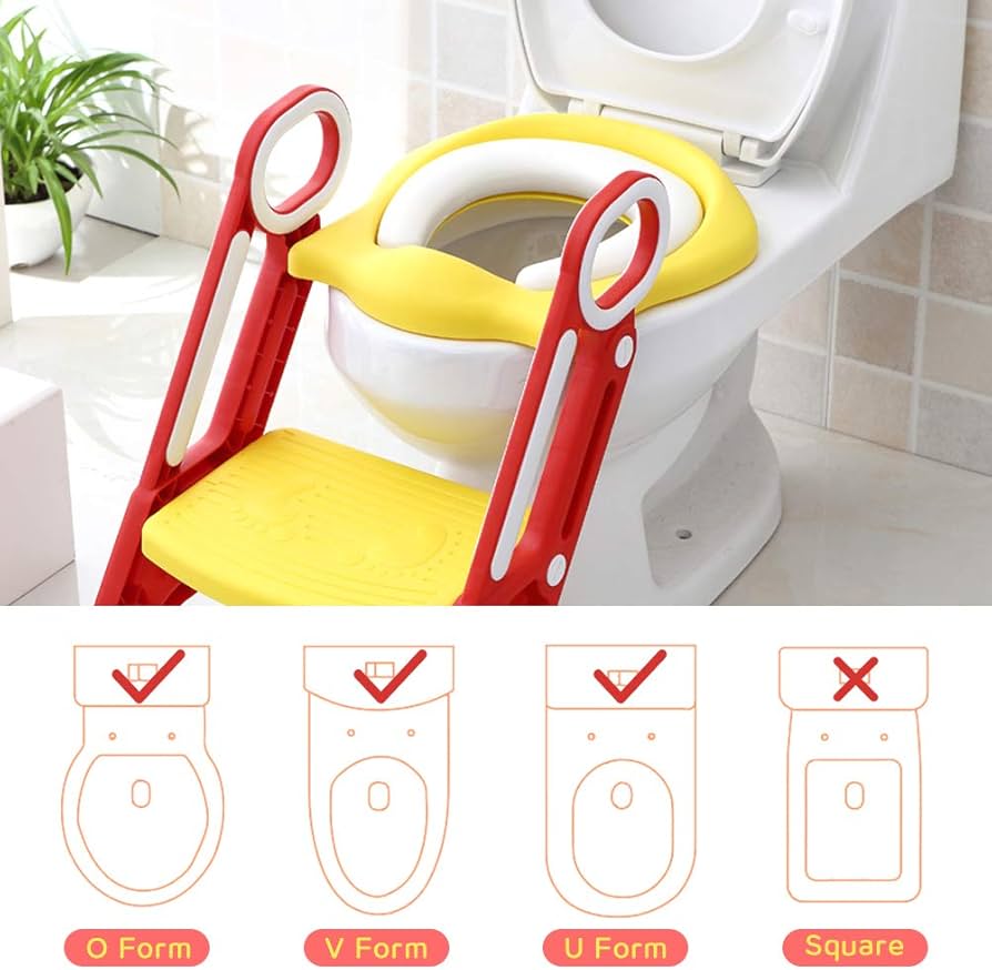 Adjustable kids ladder seat