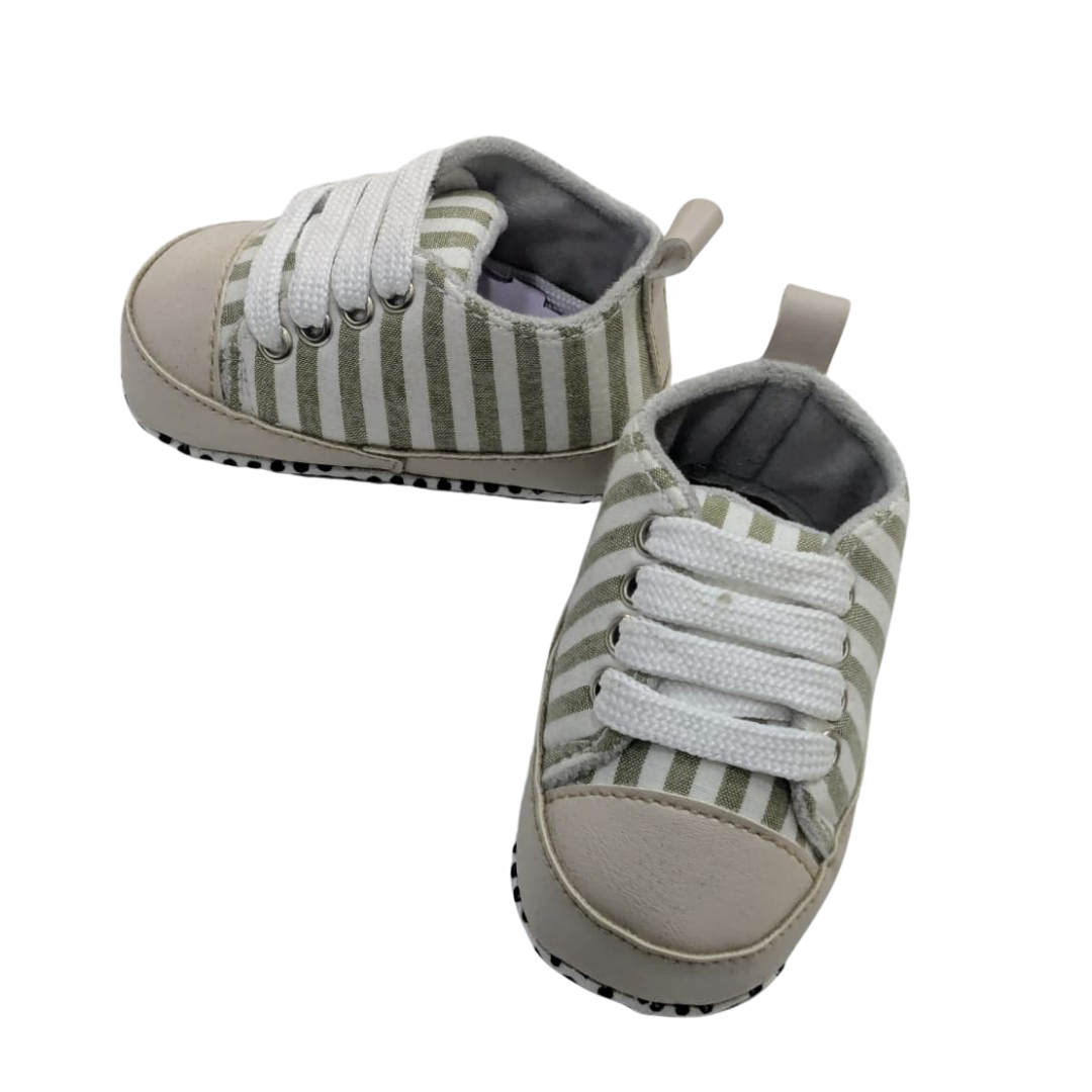 Infant Stripe Flexible Crib Shoes