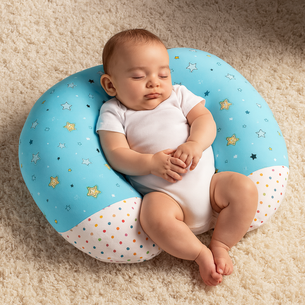 Baby Light Blue Nursing Pillow | Comfort for Every Feed