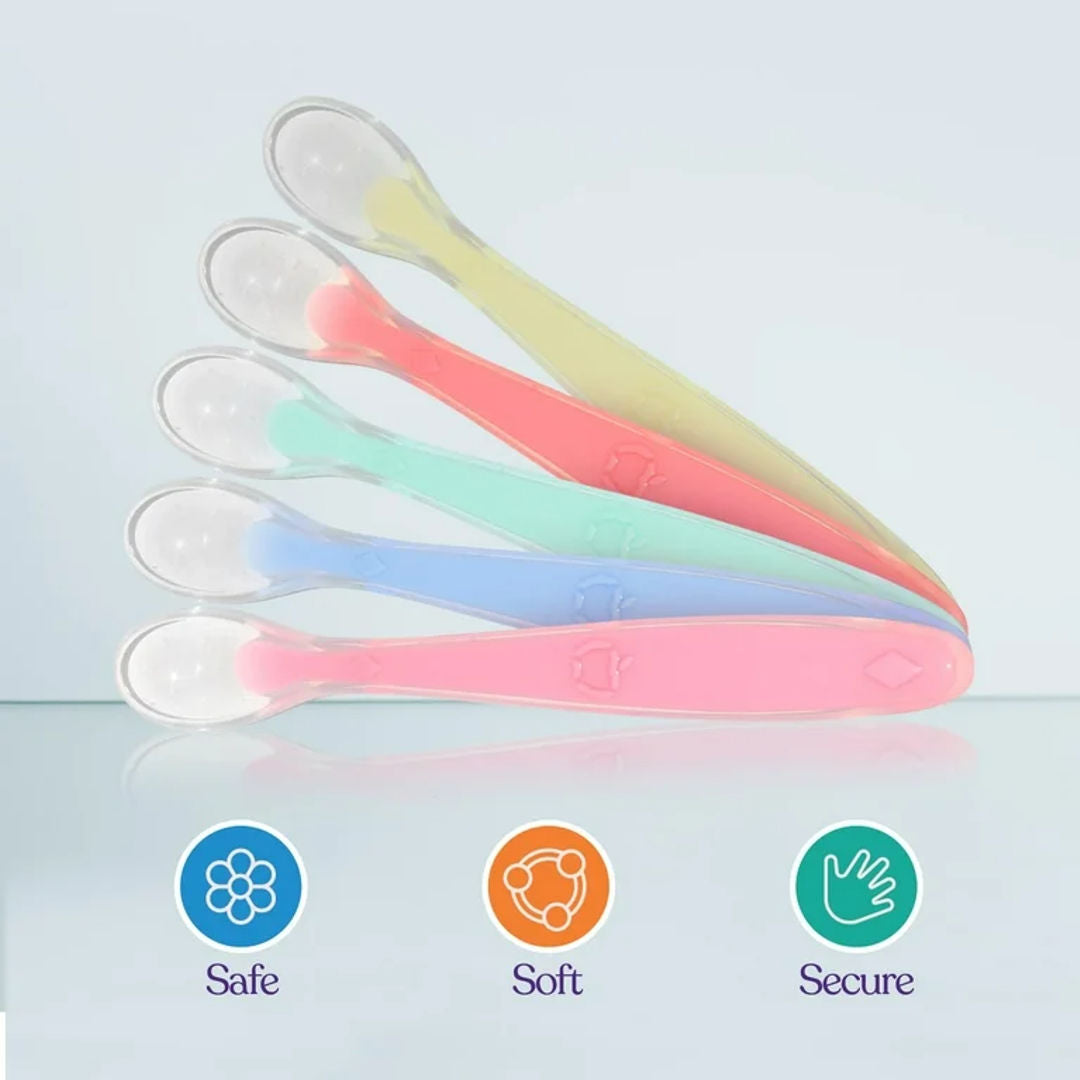 Baby Soft Silicone Spoon – Safe & Comfortable Feeding
