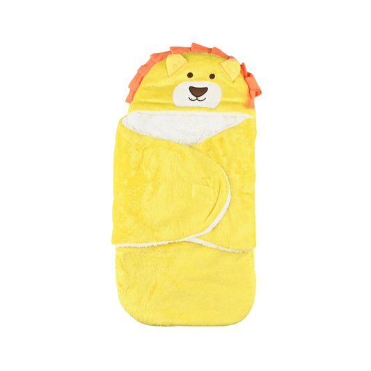 Fleece Cozy Lion Baby Swaddle Wrap