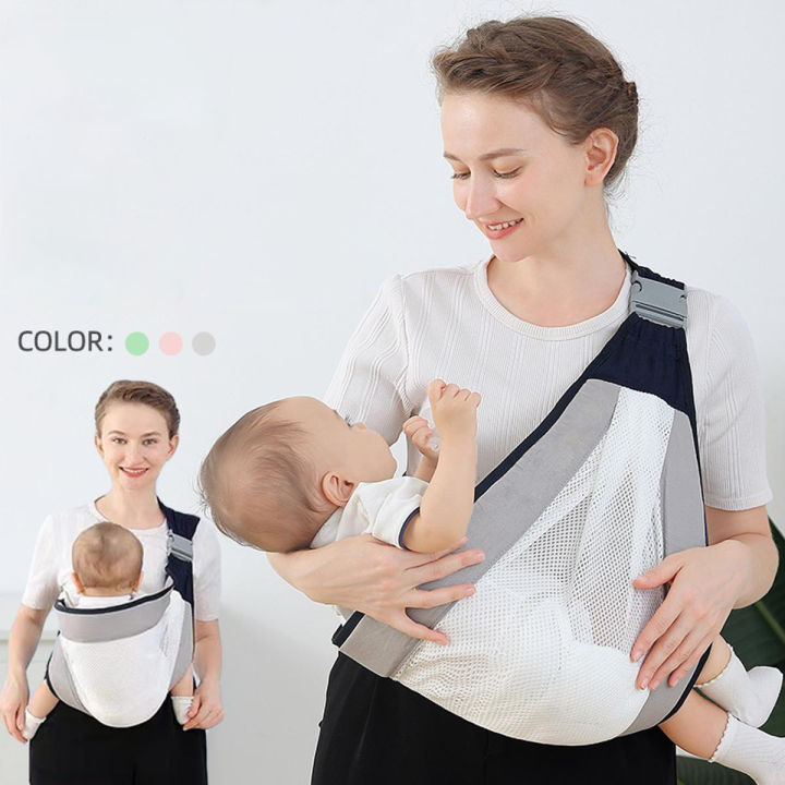 Kidzo Baby Sling Carrier | Ergonomic, Adjustable & Breathable Wrap for Newborns and Infants