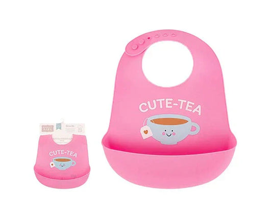 Cute Tea  Baby Comfortable Silicone Bib