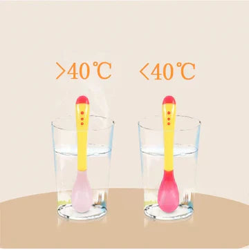 Baby 2 Pc Color Changing Fork & Spoon