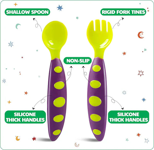Baby Multicolor Fork & Spoon Set