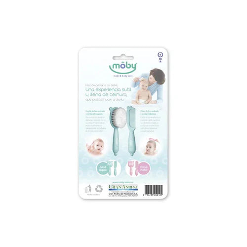 Imported Moby Baby Hair Brush & Comb Set