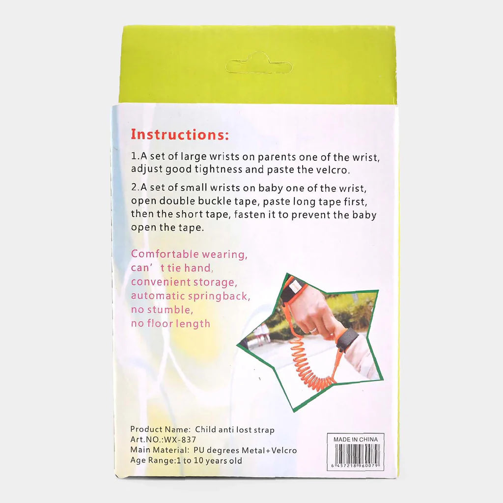 Anti-Lost Safety Wristband | Comfortable Hand Bracelet for Toddlers (1Y+)