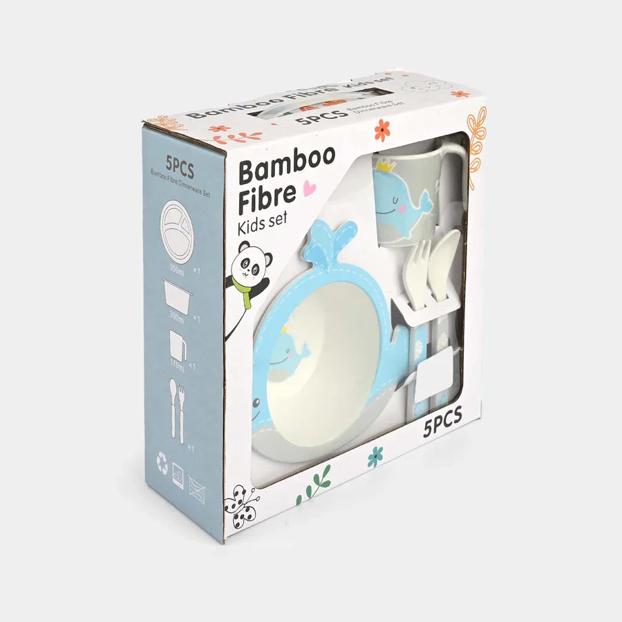 Kids Penguin 5 Pc Fiber Feeding Set