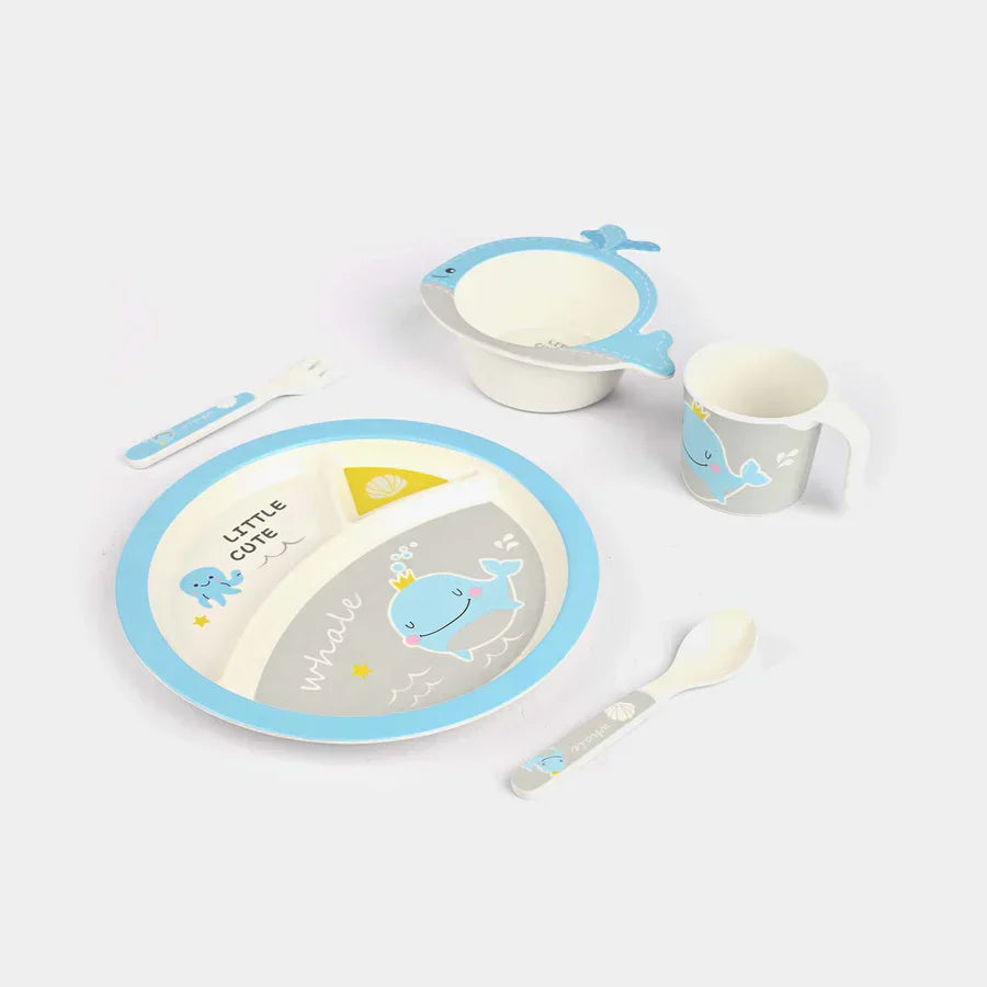 Kids Penguin 5 Pc Fiber Feeding Set