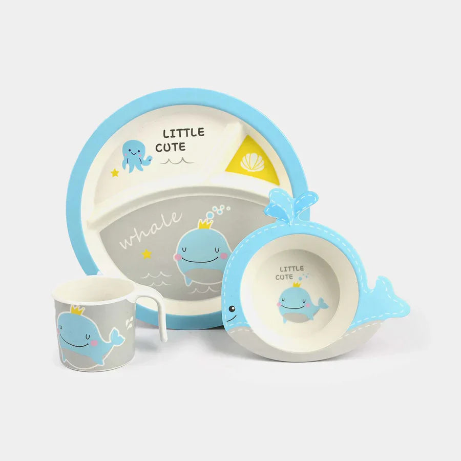 Kids Penguin 5 Pc Fiber Feeding Set