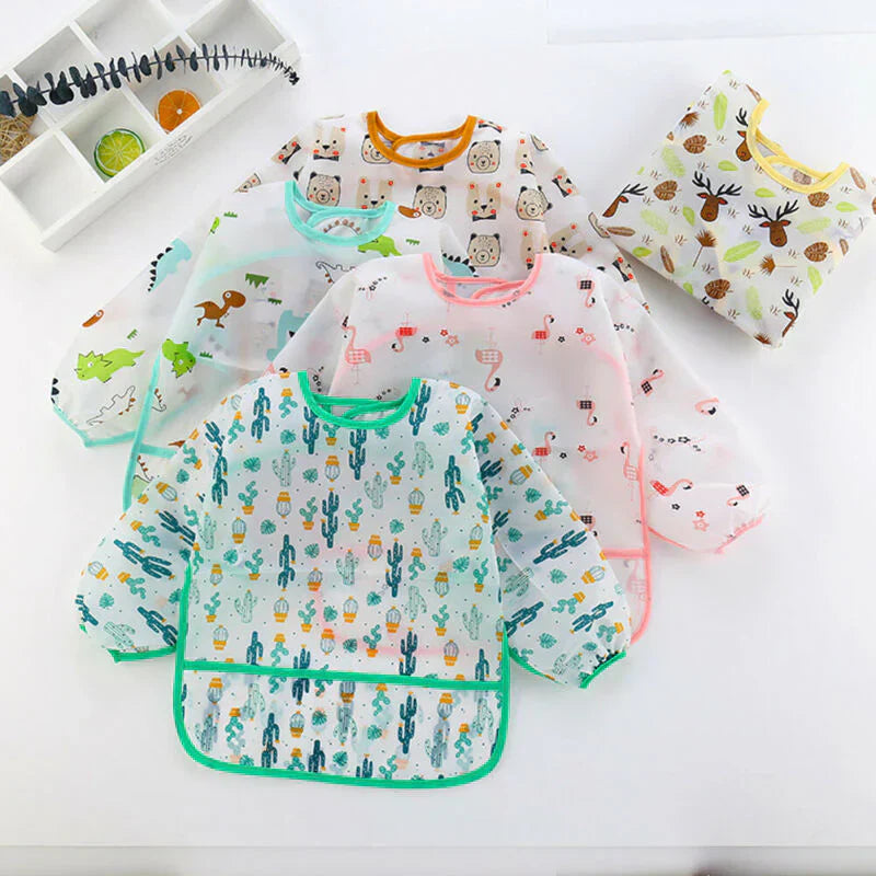 Baby full size silicon waterproof apron Bibs