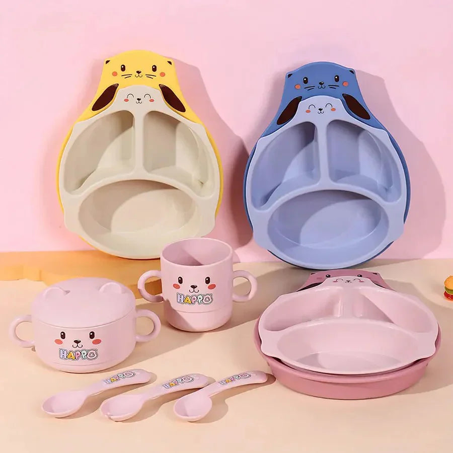 Baby Multicolor 7 Pc Table Feeding Set