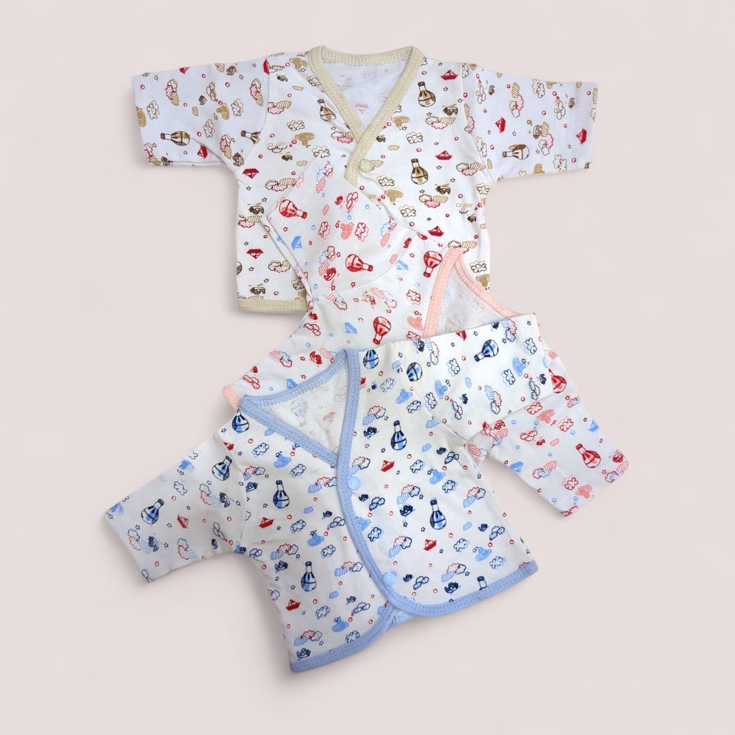 Baby Full sleeve cartoon vest  (Pack of 3)