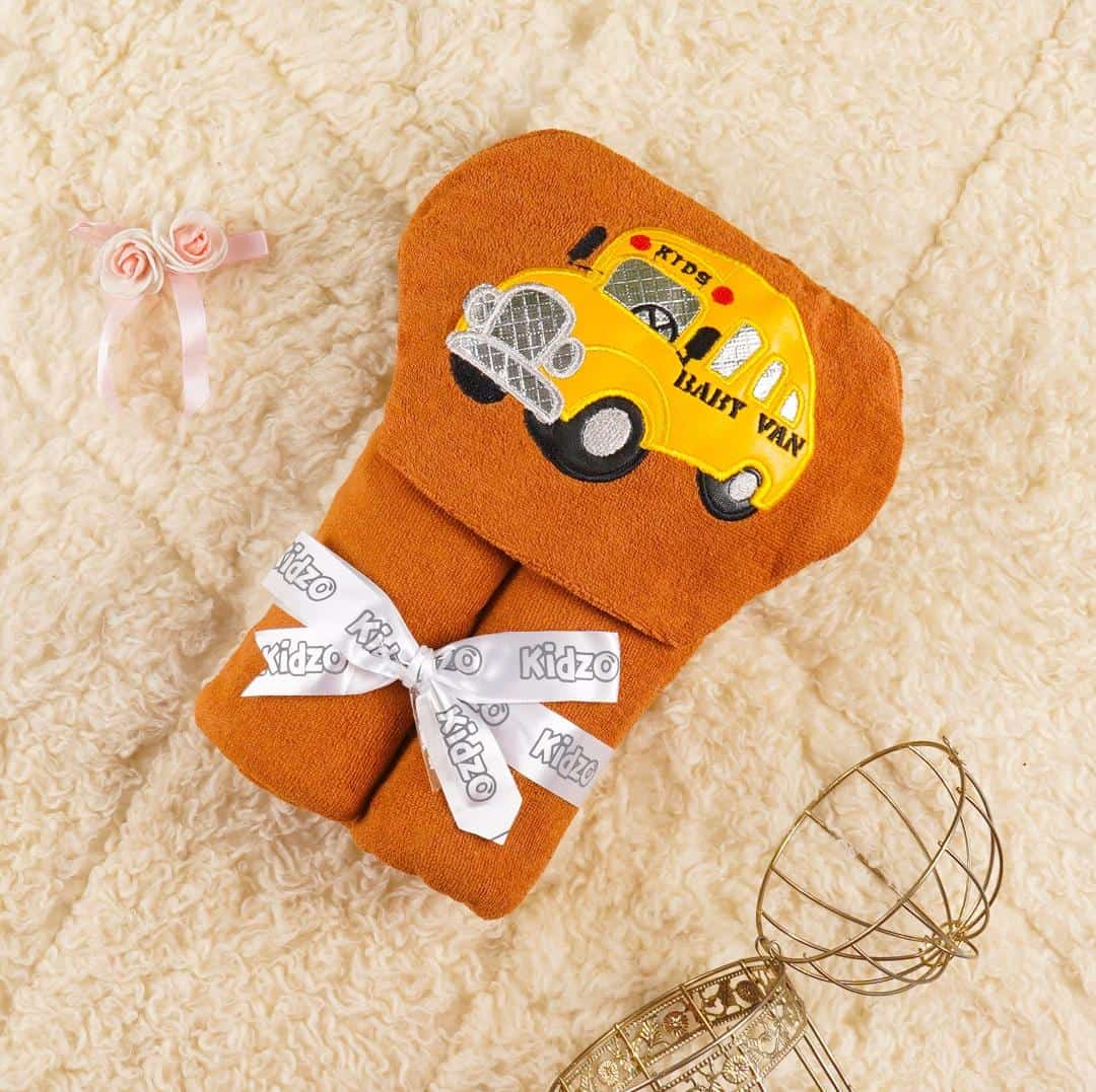 Baby Characters Hoodie Towels