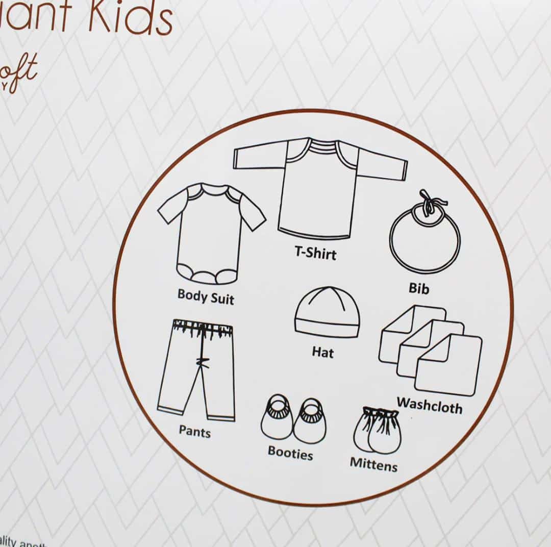 Infant 10pc cute bear gift set (0-6 months)