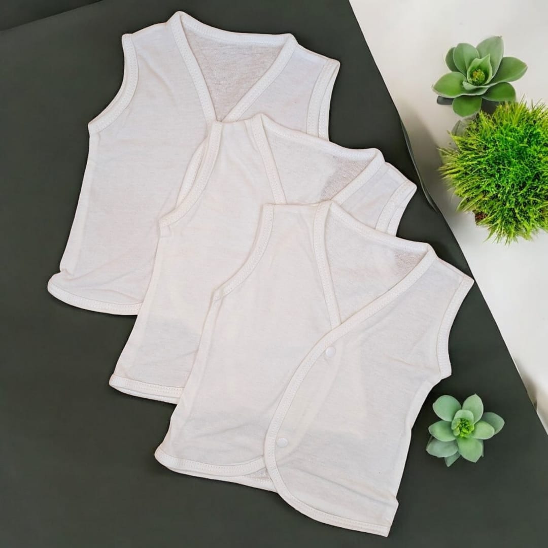 Baby white sleeveless Inner vest