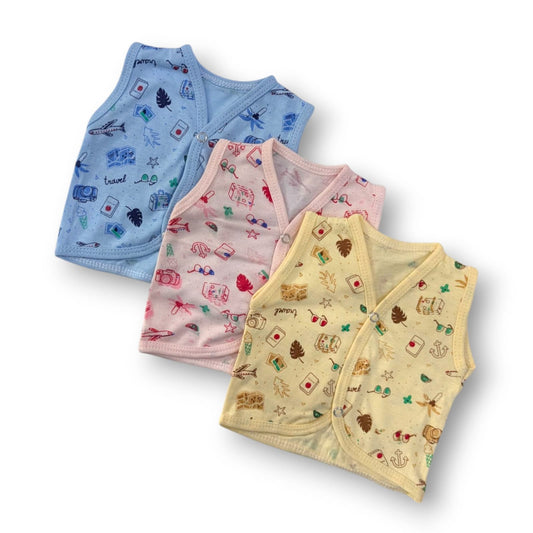 Multicolor Newborn sleeveless vest