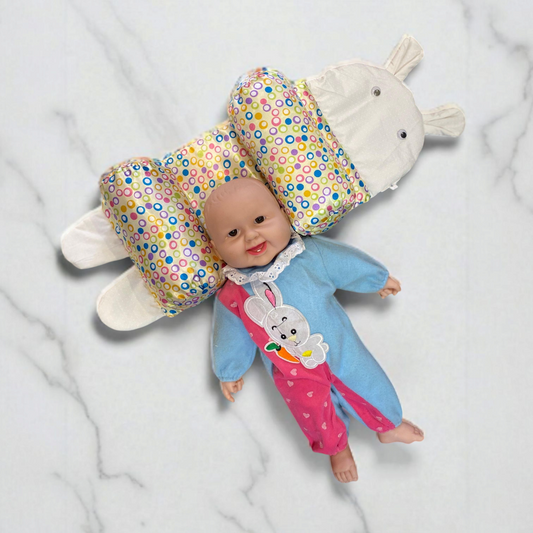 Baby Head Shaping Pillow dotted multicolor