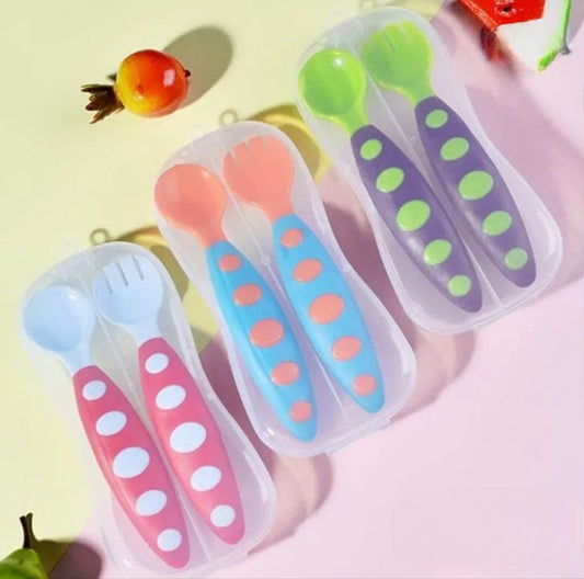 Baby Multicolor Fork & Spoon Set